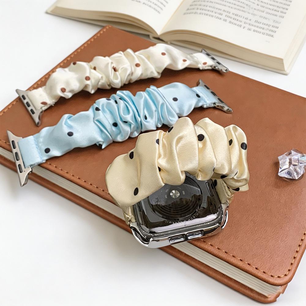 Huawei & Xiaomi Elastic Polka Dot Hair Ties Compatible with Apple Watch Bands