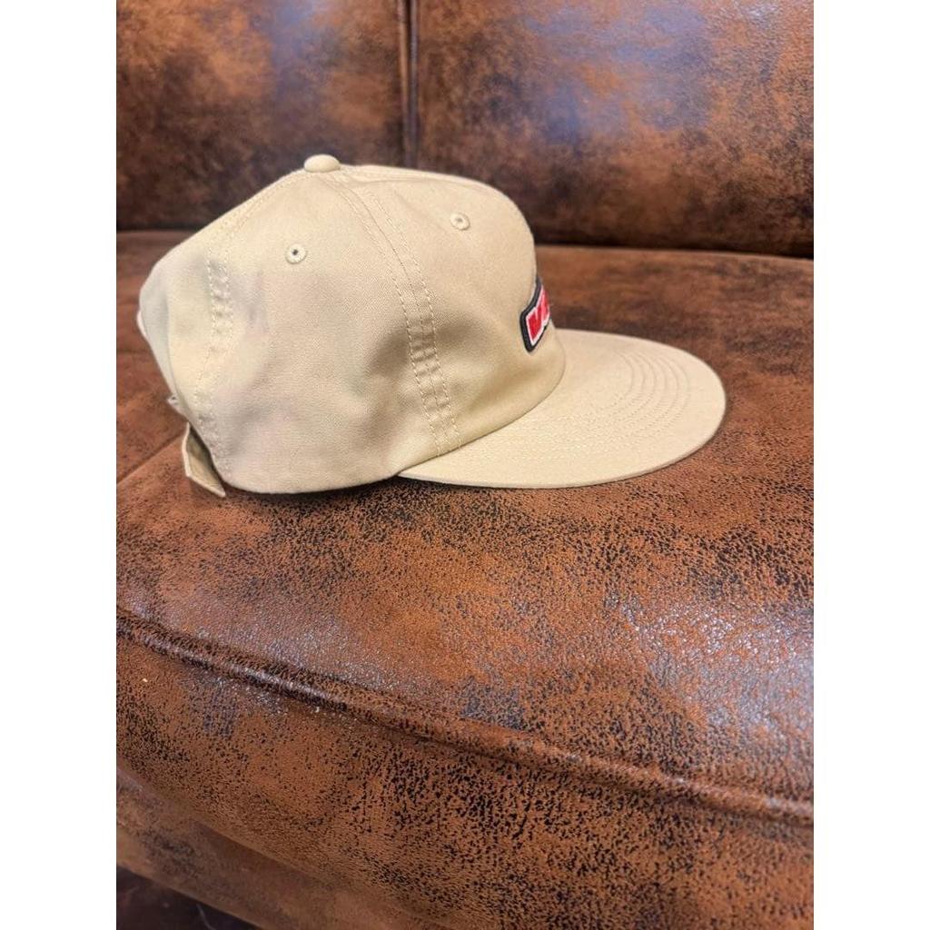Used Vans beige cap with embroidered logo