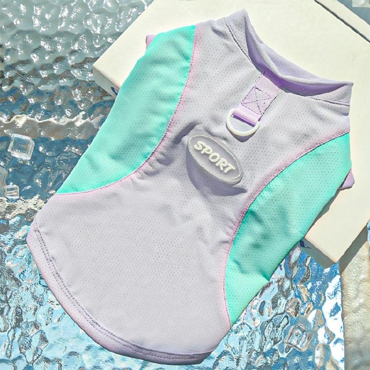 Cooling Pet Vest For Dog Cats Breathable Polyester Loose Fit Pet Clothing for Pet Outdoor Activity All Breeds Wear