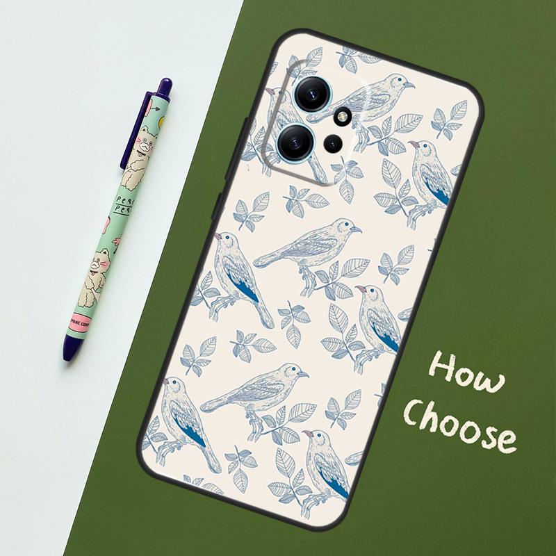 

Чехол Birds Flock для Xiaomi Redmi Note 11 12 10 Pro 8 9 Note 12S 11S 9S 10S Redmi 12C 9C 10C 12 Redmi 12C