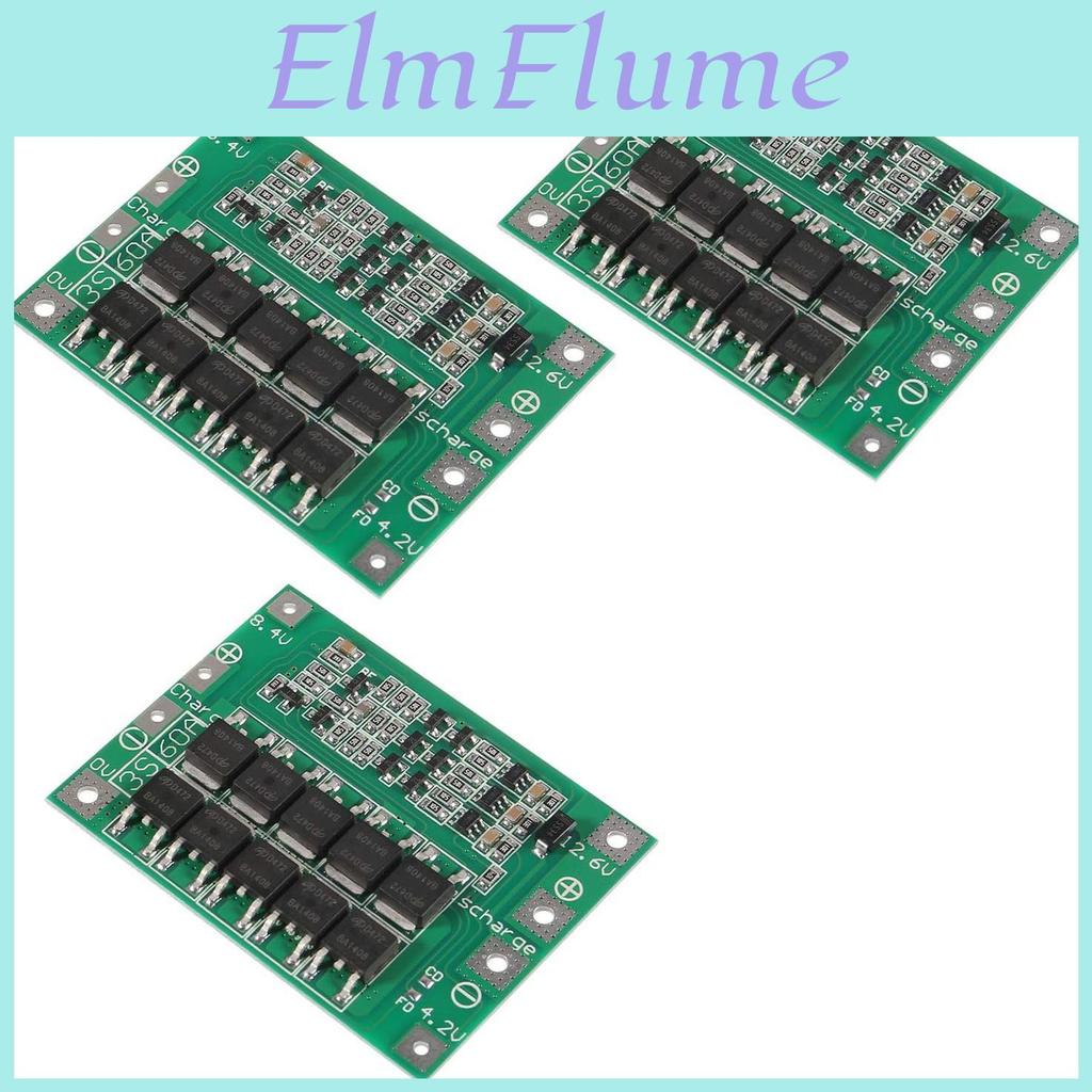 126v 3s 111v 3pcs 12v 60a 18650 Charger Pcb Bms Protection Board With Enhance Liion Lithium Battery Charger Lipo Cell Module