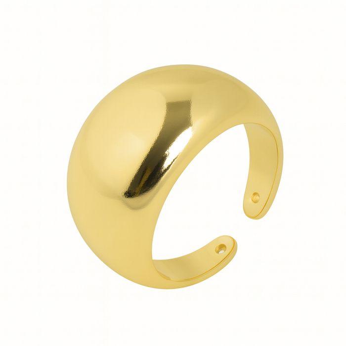 Bague - LUXENTER - Tanys - Plaqué or 18K - Taille réglable - Largeur 12,4 mm