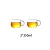 YWDL 1L/1.8L Set Teiera in Vetro Borosilicato Teiere Trasparenti con Tazza Filtro Rimovibile Beccuccio Articoli per Bevande per Tè Fiorito a Foglie Sfuse
