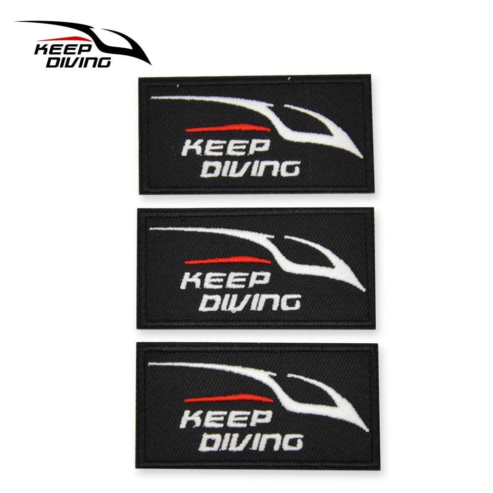 3pcs Diving Patch On Embroidered Embroidery Vest Bag Cap Patches for Snorkeling Swimming