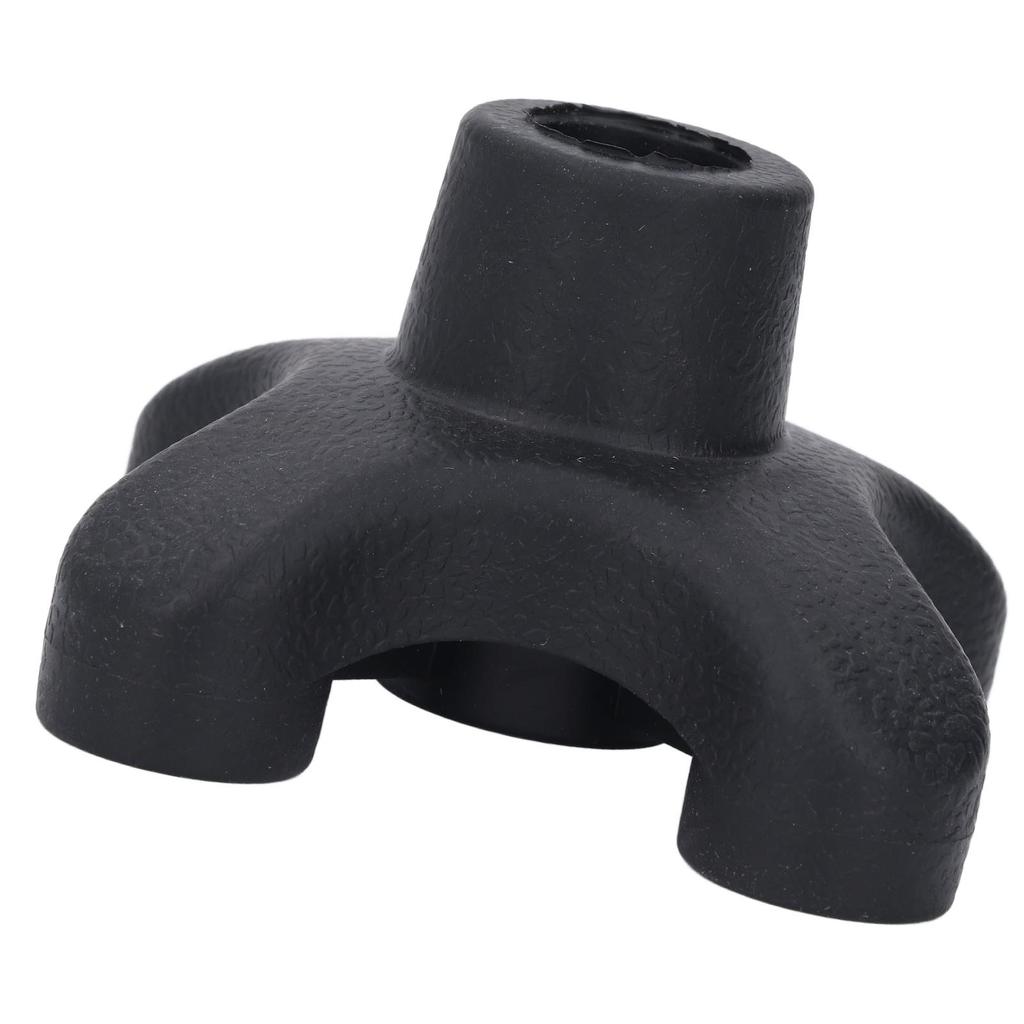 Cane Tip 4 Prong Heavy Duty Non Slip Walking Cane Quad Base Replacement ABS Rubber for 19mm Cane Shaft