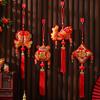 Chinese New Year Creative Hanging String Decor - Lucky Door & Fortune Ornament for Traditional Holiday Celebrations