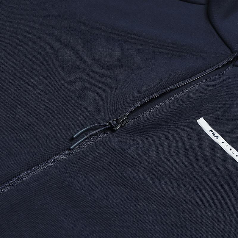 FILA Fitness Series Simple Sports Casual Training Everyday Versatile Warm Comfortable Jacket Men jackets Dark-Blue A61M611501FNV