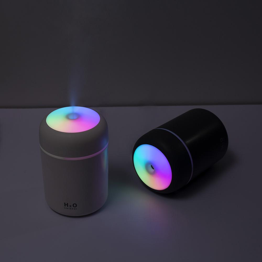 Portable 300ml Electric Air Humidifier Aroma Oil Diffuser Usb Cool Mist Sprayer With Colorful Night Light For Home Car