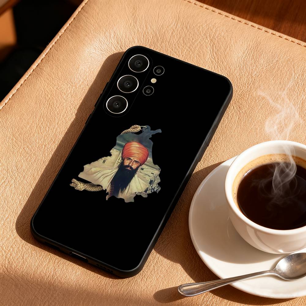 A-Art P-Punjab M-Map Phone Case For Samsung S25,S24,S21,S22,S23,S30,Ultra,S20,FE,Lite,10,9,Black Cover