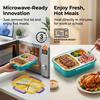 Microwavable 304 Stainless Steel Bento Box 2/3 Compartment Lunch Box Leakproof Food Storage Container With Lid For Kids School