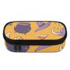 Pencil Pouch Spacious Storage Smooth Zipper Durable 300D Polyester with Main Compartment Mesh Pocket and Pen Slots for Boys Girls
