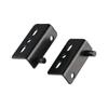 2pcs Black/Silver Concealed Shaft Multifunction Upper Lower Hinge Clips Furniture Hinge  Wood Doors