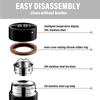 Car Stainless Steel Smart Thermometer Cup LED Temperature Display Thermos Bottle For Volvo Rdesign XC60 XC90 V40 V50 V60 AWD S60