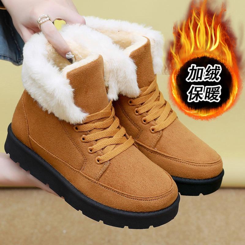 Schneestiefel Damen grenzüberschreitend gefüttert verdickt große Baumwollschuhe Winter neu dicksohlige High-Top Sangpo Damen Baumwollstiefel
