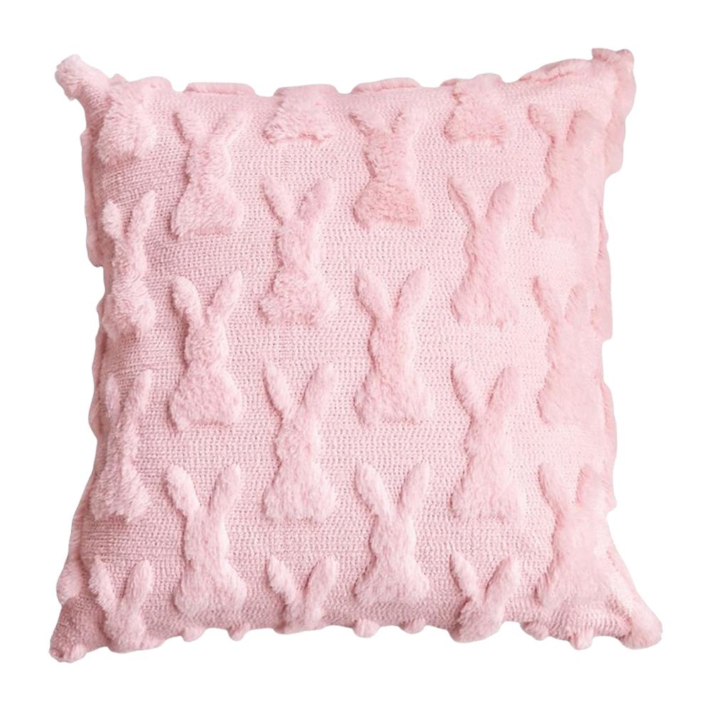 Easter Bunny Throw Pillow Covers Soft Plush Pillowcase 45x45cm Couch Cushion Case for Easter Decor Couch Sofa Bedroom Decorative 3789₽