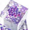 Plattbotten Diamantspik Diamantglas Kristall Rund DIY Klistermärke Diamant Smyckestillbehör