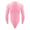 Body cu Mânecă Lungă pentru Bărbați, Piesă Unică, Leotard, Design cu Gât Rotund, Nasturi Presați, Imbrăcăminte Casual la Modă