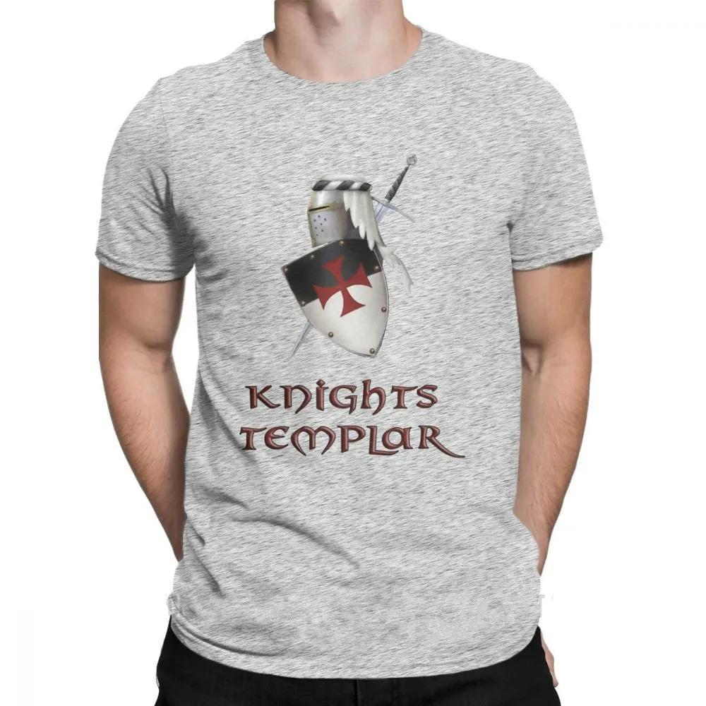 Knights Templar Weaponry Helmet Sword Shield TShirt Summer Cotton Short Sleeve ONeck Mens T Shirt New S3XL