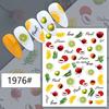 Fruit Series Nail Art Stickers: Lemon, Pineapple, Watermelon, Banana, Strawberry