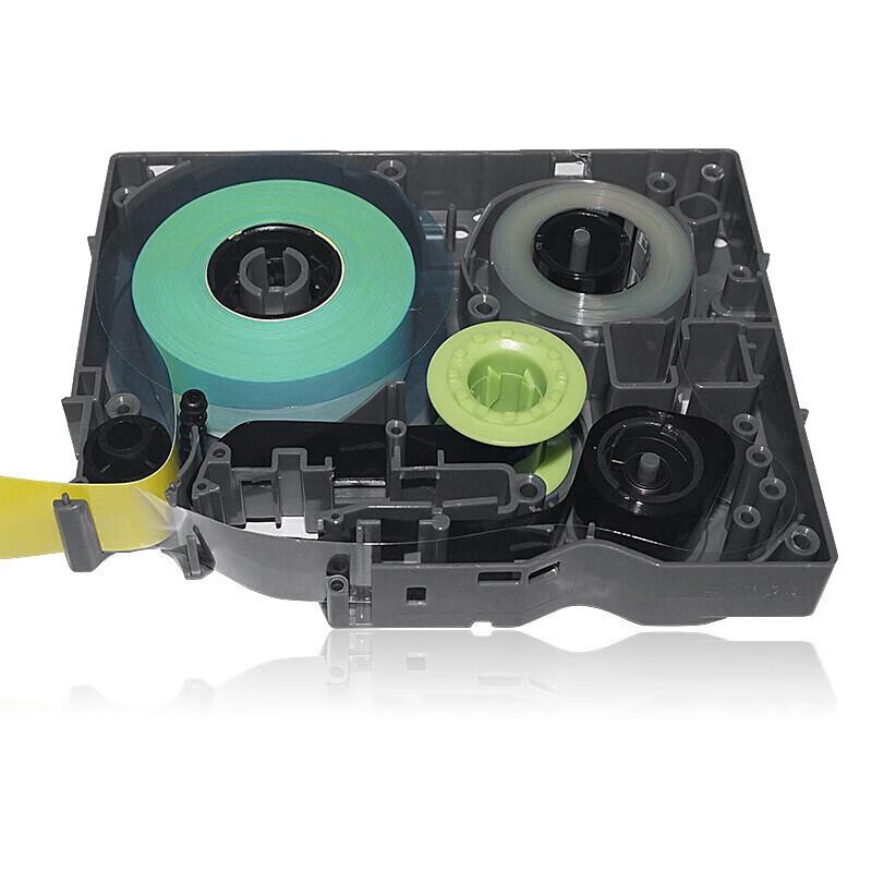 Compatible Label Tape for Brother P-touch, 18mm Yellow/Black