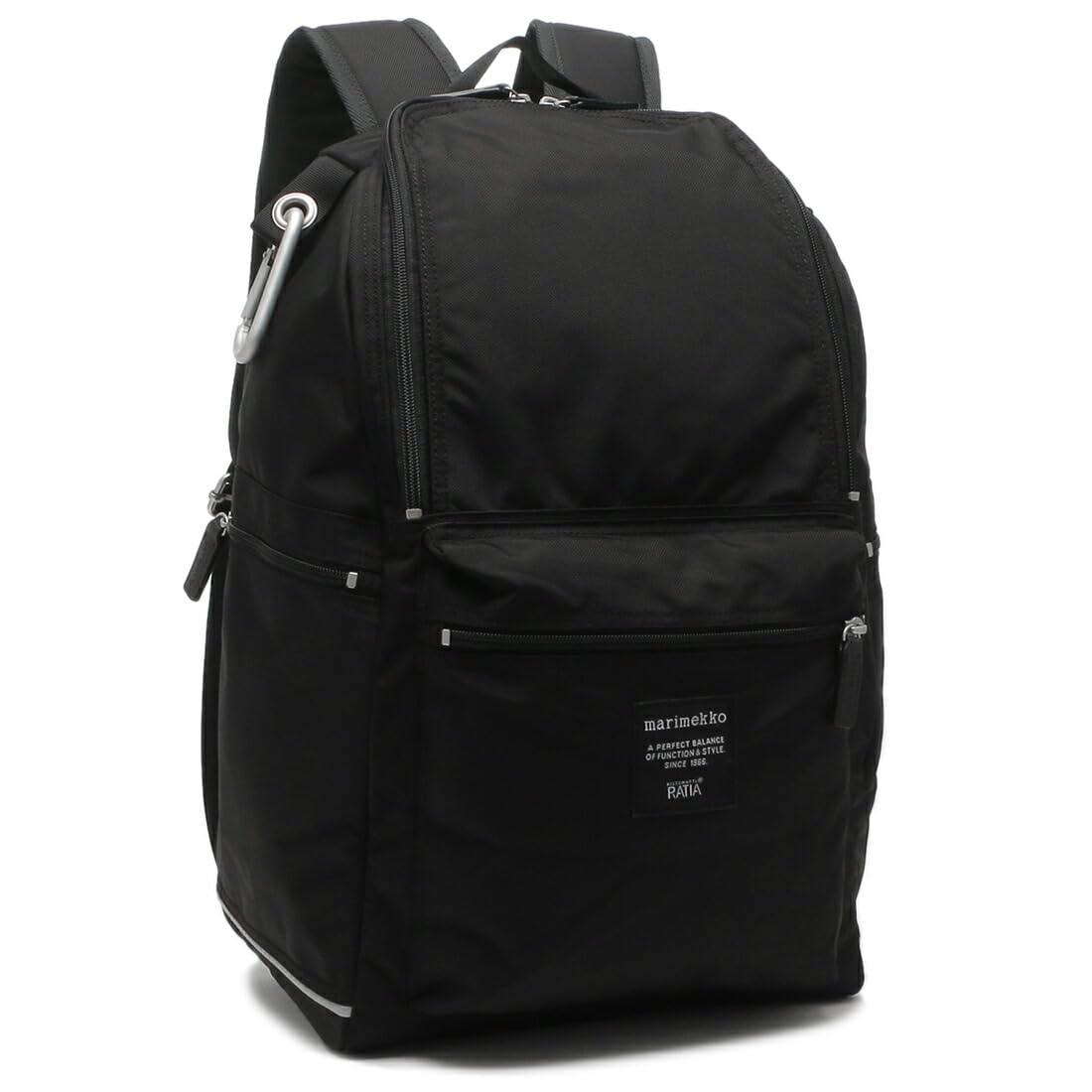 

Marimekko Buddy Roadie Backpack, Black, Men s and Women s, 092512 999, A4 Compatible [Used]