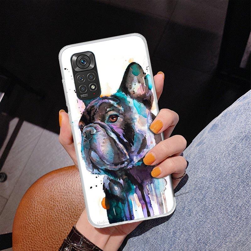 French Bulldog Dog Pug Phone Case For Xiaomi Redmi Note 15 14 13 12S 12 11 Pro Plus 14S 11S 11E 10 10S 11T 5G Personalized Cover