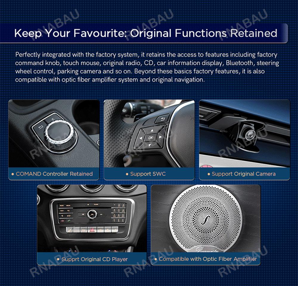 10.25" Android 14 Stereo For Mercedes Benz C Class W205 / GLC-Class X253 / V-Class W446 2014 -2018 Car Radio GPS Multimedia Auto