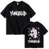 Gray Oversized YUNGBLUD T-Shirt with Double-Sided Rebel Punk Print Women And Men T-shirts