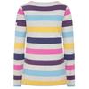 Lazy Jacks Womens/Ladies Breton Multi Stripe Long-Sleeved Top
