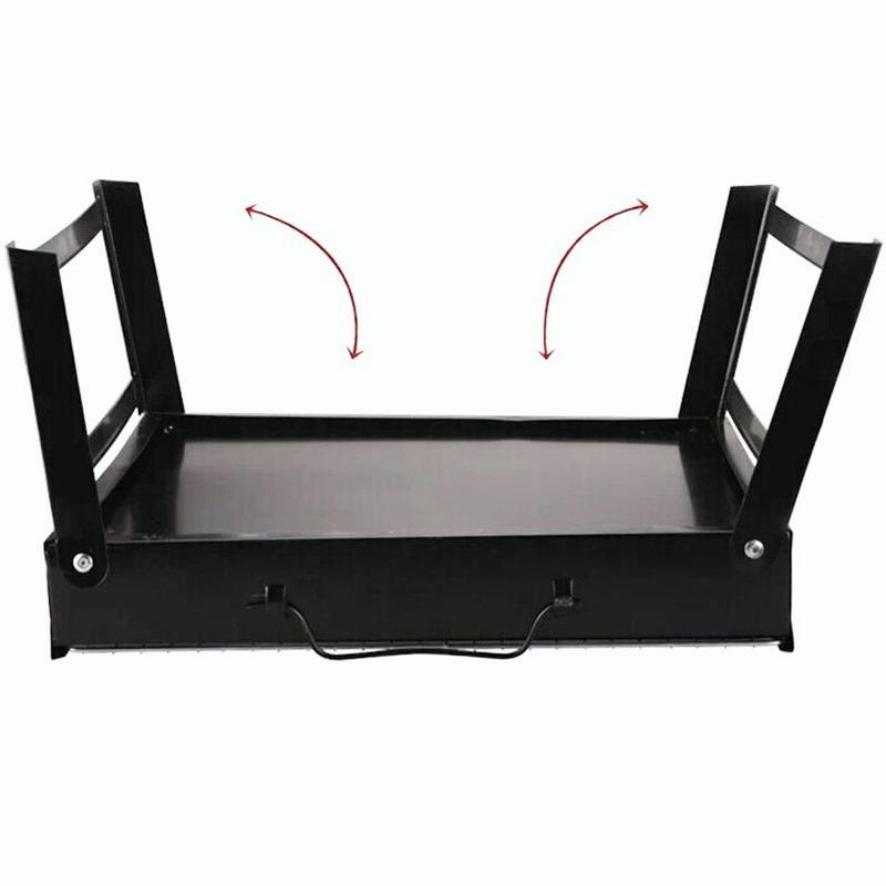 Grande barbecue pieghevole portatile nero, griglia per barbecue, barbecue da esterno, carbone, viaggio, picnic