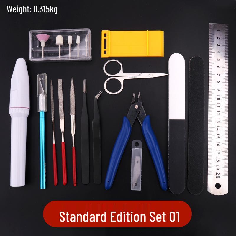 Newbie Gundam 13-Piece Snap-fit Military Model Tool Set, Standard Edition