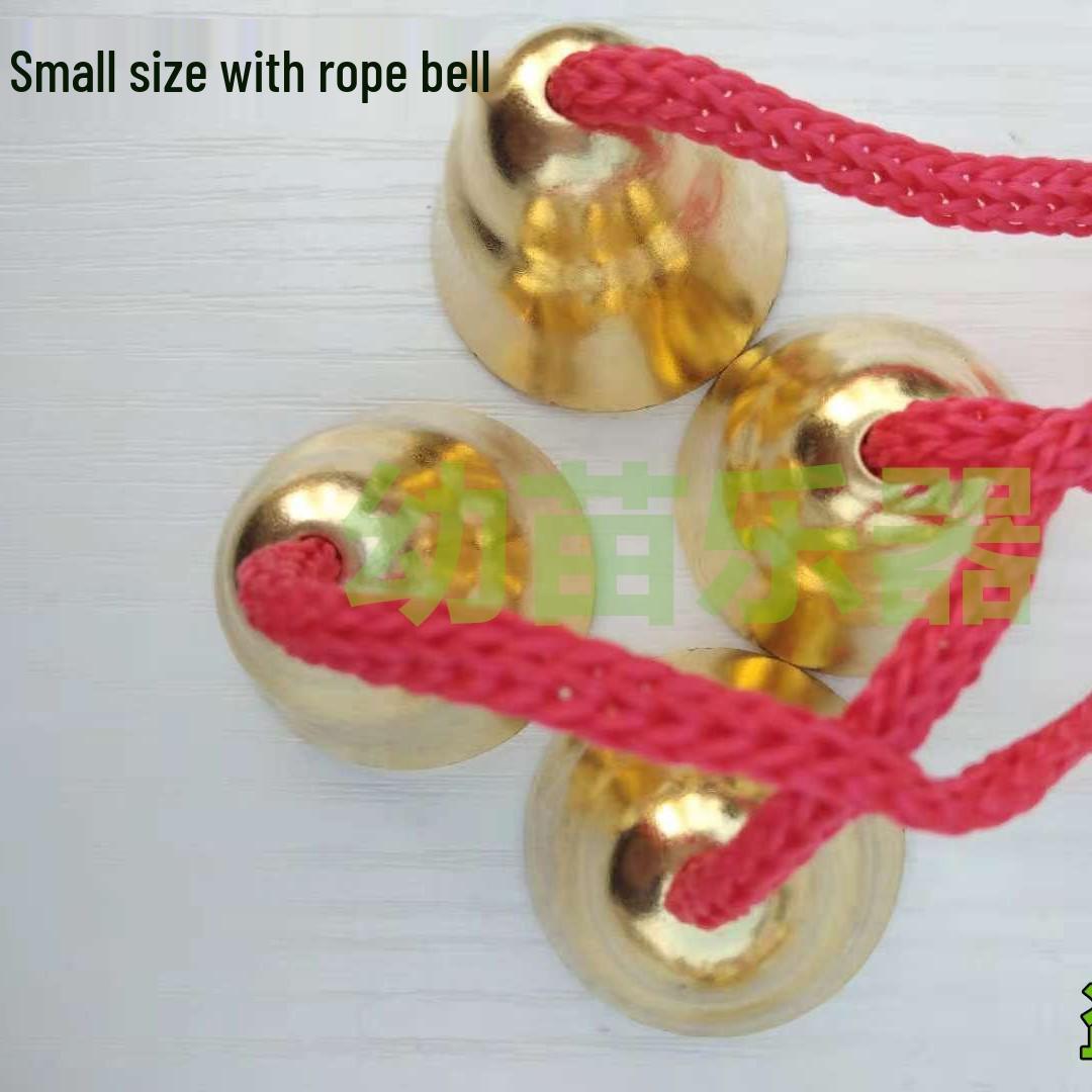 Orff Percussion Jingle Bells: Large, Rope-Mounted Bells with Handle