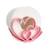 Hjärta Toalettpappershållare 3D-printad Fristående Toalettpappershållare Söt Kärlekshjärtan Toalettpappershållare för Badrum Alla Hjärtans Dag Dekoration