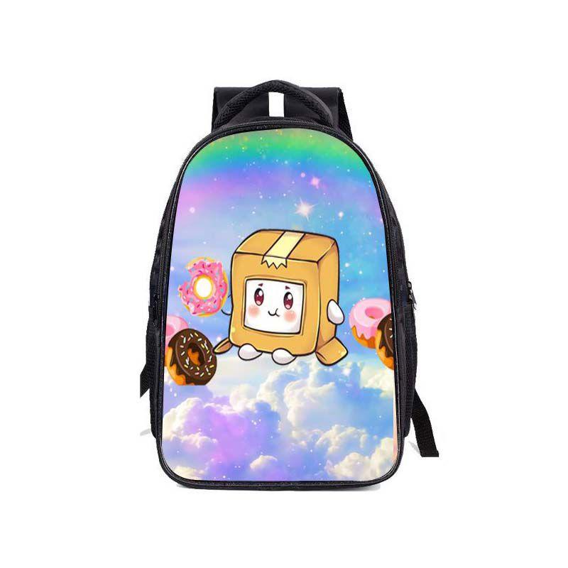 Lankybox Cartoon Lunch Bag Set 3 Piece Shoulder Backpack Package