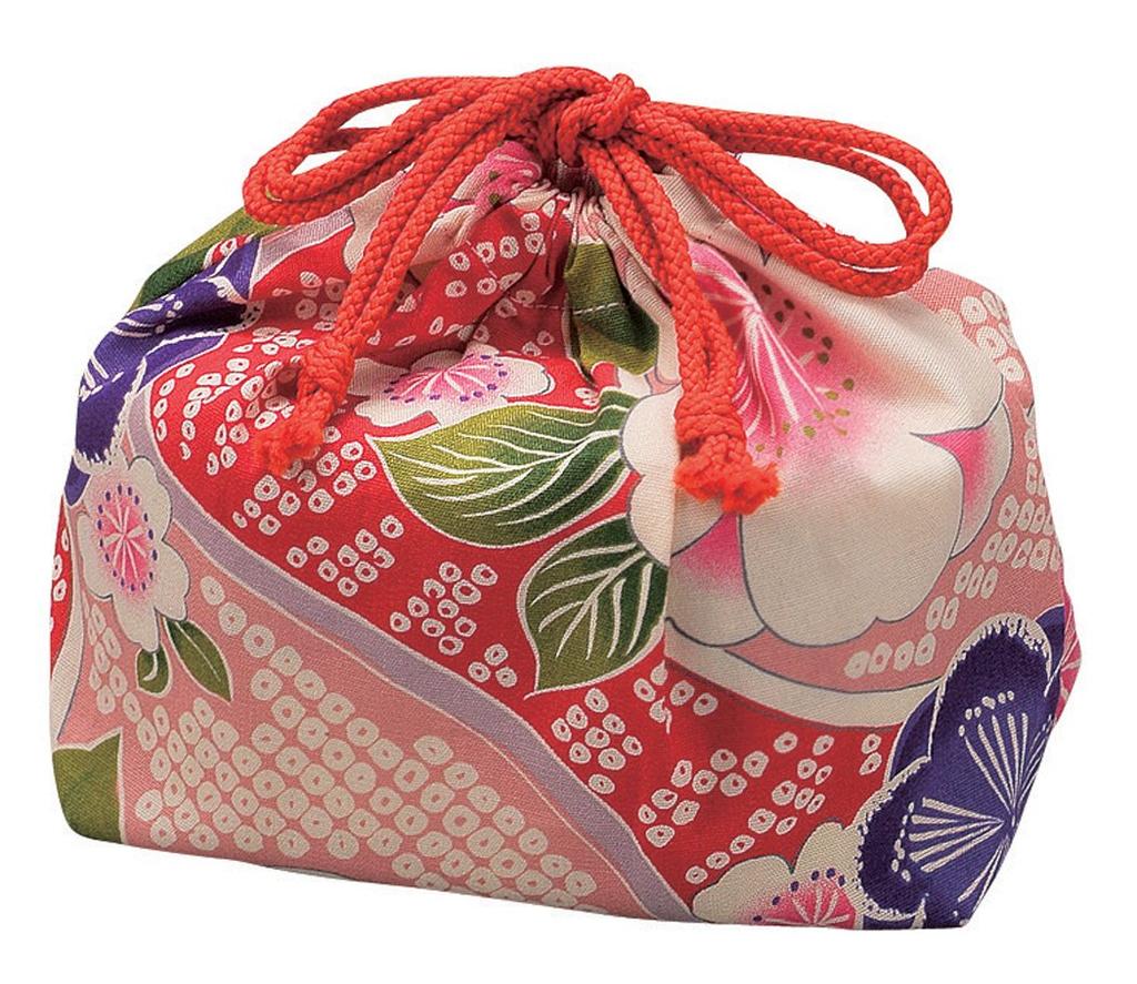 Tatsumiya Drawstring Cherry Blossom 33642 Bag, Pink, Large,