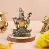 Brass Meditating Lord Shiva Idol | 3 Inch | Bholenath Murti | Adiyogi Statue | God Idol Gift for Diwali | Shivji For Car Dashboard
