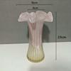 Vintage Fenton Colorful Handmade Glass Vase Flower Pot Hexagon Lace Edge Table Decor Hydroponic Flower Arrangement Home
