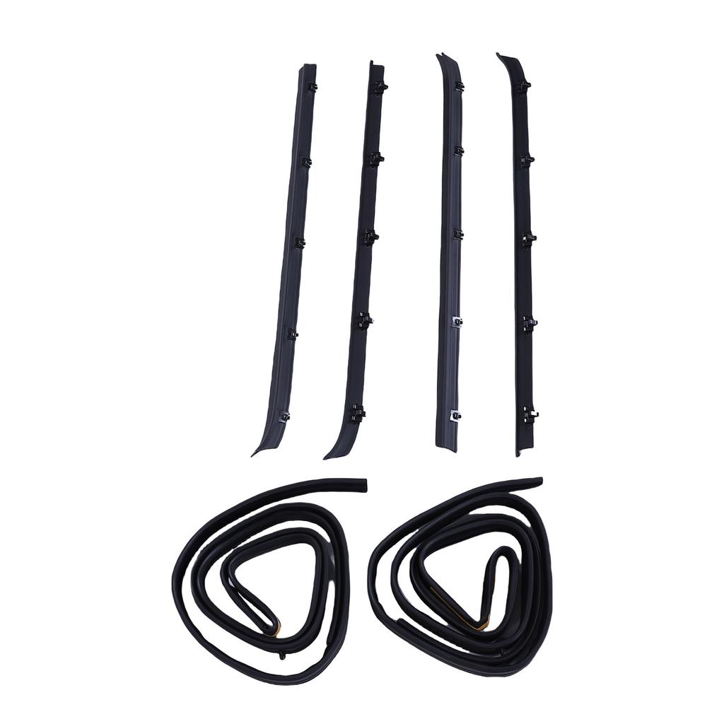Front Door Window Weatherstrip Kit 15569071 Sweep Felt Trim   Run Channel   Replacement for C1500 C2500 C3500 K1500  00 K3500