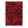 Scary Red Swirl Throw Blanket Vintage Bed Fashionable Single Anime Blankets