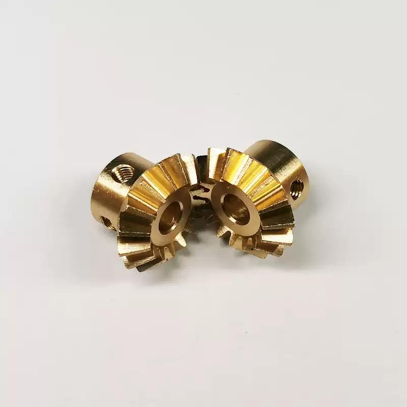shaft hole 4MM precision 1:1 90 degree right angle transmission metal bevel gear 1M 15teeth brass bevel gear