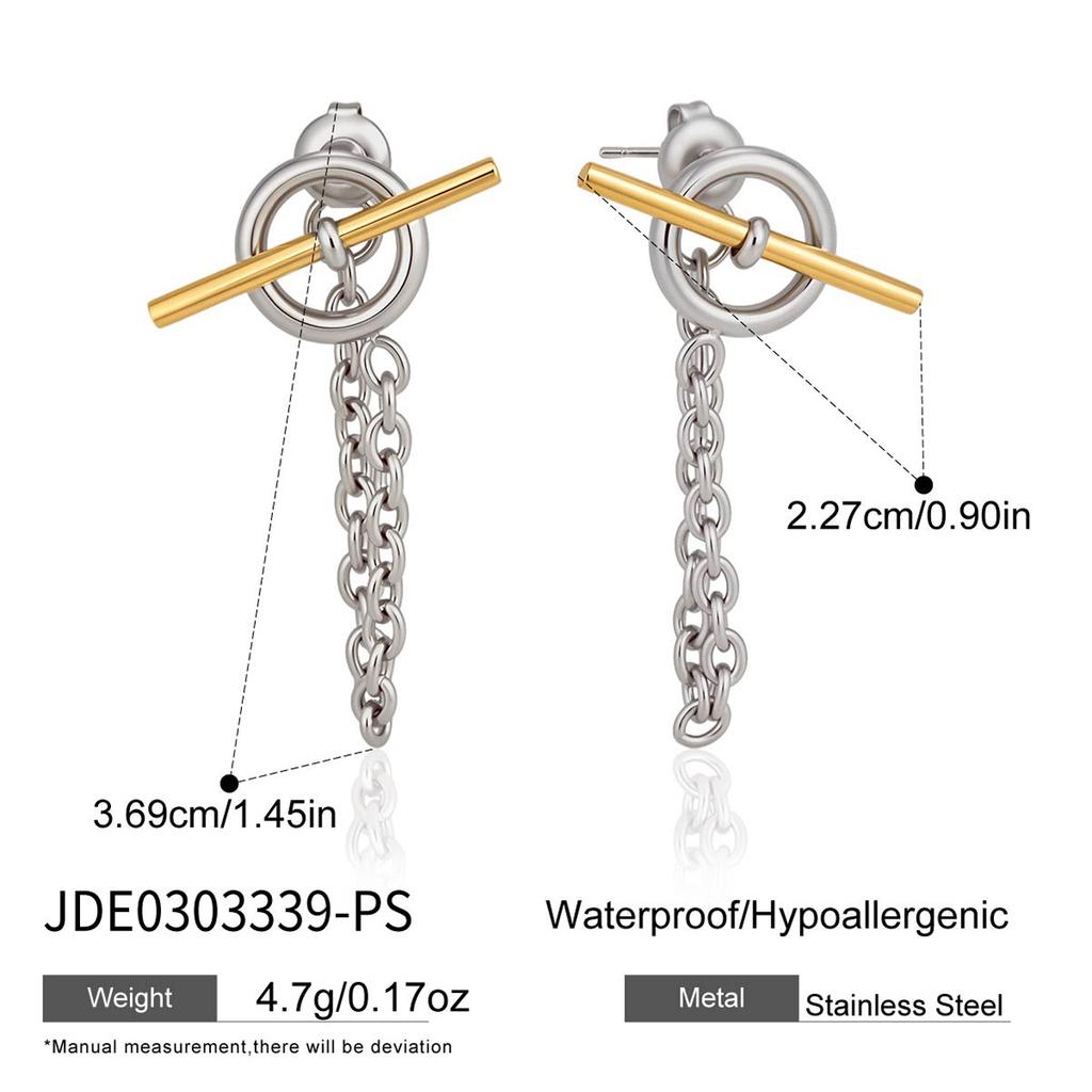 Youthway 18K Gold PVD Plated Stainless Steel Earring For Women New Tassel Chain Dangle Drop Earring Party Jewelry Gifts