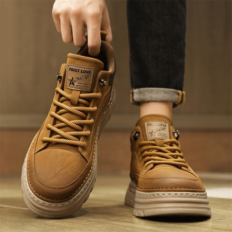Shoes new winter casual outdoor British style retro short boots heightened thick-soled high-top Martin boots