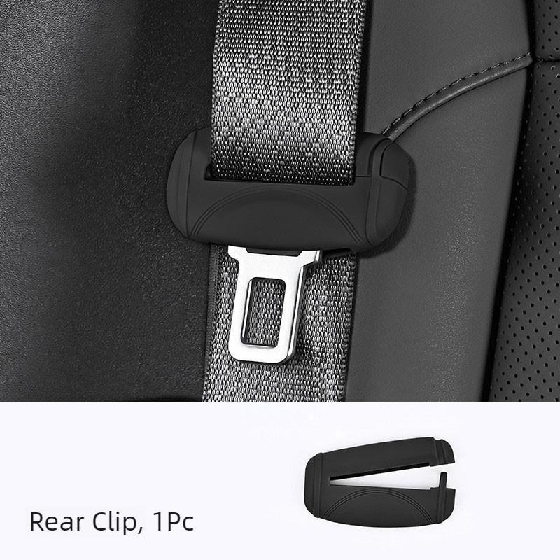 Silicone Universal Car Seat Belt Socket Protective Cover Car Safety Seat Belt Anti-Scratch Cover Button Protective Case