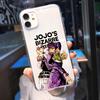 JAMULAR JoJo's Bizarre Adventure Průhledný kryt na telefon Pro iPhone 13 11 14 15 Pro 12 X XS MAX XR SE2 7 Plus Anime Měkký kryt Coque