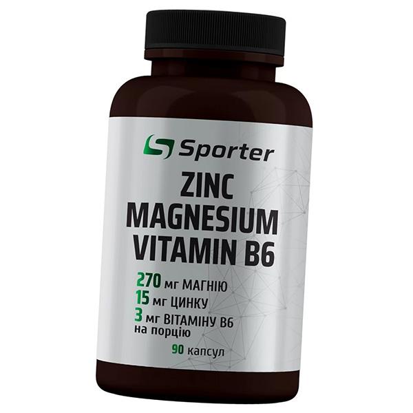 

ZMA, Zinc Magnesium B6, Zinc Magnesium Vitamin B6, Sporter 90 caps (08584001) 90caps