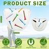 1Pc Golf Club Cover Black Golf Blade Mallet Cover Magnetic Closure Head Rocket Pattern Putter White 62g