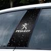 2Pcs PVC Car Styling Center Column Sticker B-Pillar Badge Ddecoration Decal For Peugeot 107 408 3008 206 207 208 307 308 Valve T4