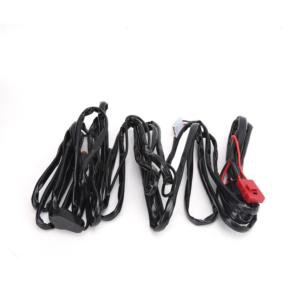 9.8ft LED Spotlights Wiring Harness 12V 40A 1to2 with DT Connector IP67 Waterproof Universal