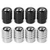4PC Aluminium Car Tire Valve Stems Cap Gear-Shaped-Valve For Volkswagen TSI TDI R32 MK4 GTI Golf Polo Tiguan Passat Jetta Touran