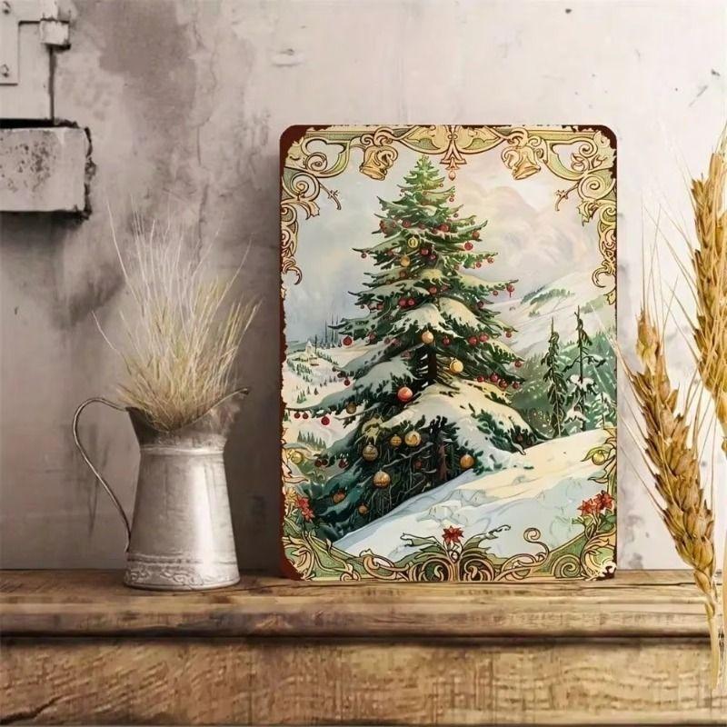 Retro Metal Wall Art Tin Sign, Living Room Home Decor, 20x30 cm